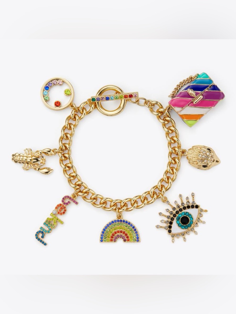 MULTI CHARMS BRACELET Kurt Geiger London NWT
